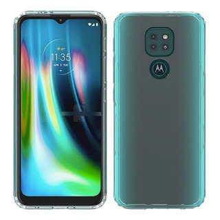 Funda Protector Transparente Uso Rudo Moto G9 Play + 2 Micas Funda Protector Transparente Uso Rudo Moto G9 Play + 2 Micas