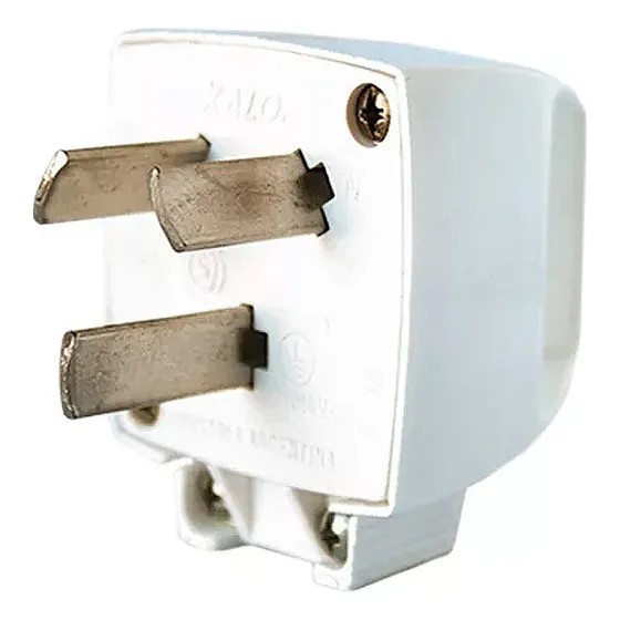 Ficha Macho Alto Consumo 20a Blanca Kalop 220v Ks44620 Color Blanco