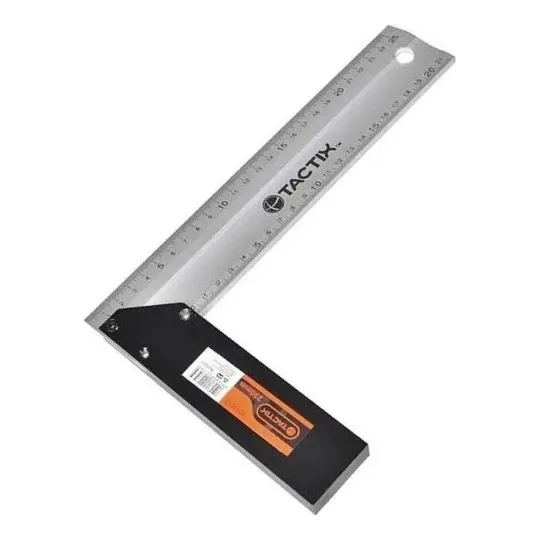 Escuadra Carpintero 10 Pulgadas Aluminio 239012 Tactix