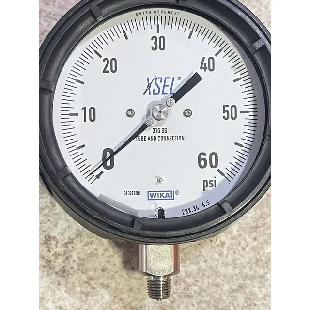 Manómetro 4-1/2in 0 A 60 Psi Wika Modelo 232.34