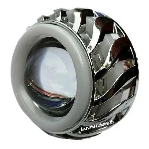 Faro Para Motocicleta Led Ojo De Ángel Demonio Lupa Led