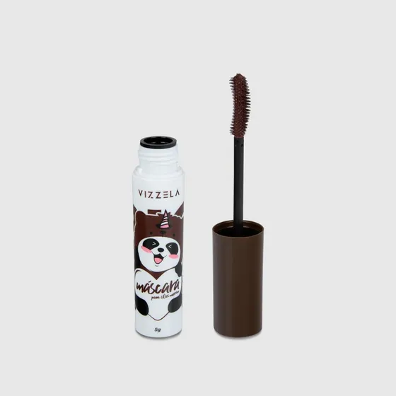 Máscara De Cílios Big No Panda Brown Vizzela Cor Marrom