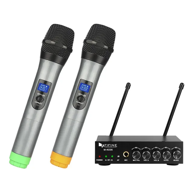 Micrófono Inalámbrico Tonor Metal Dual Professional Uhf
