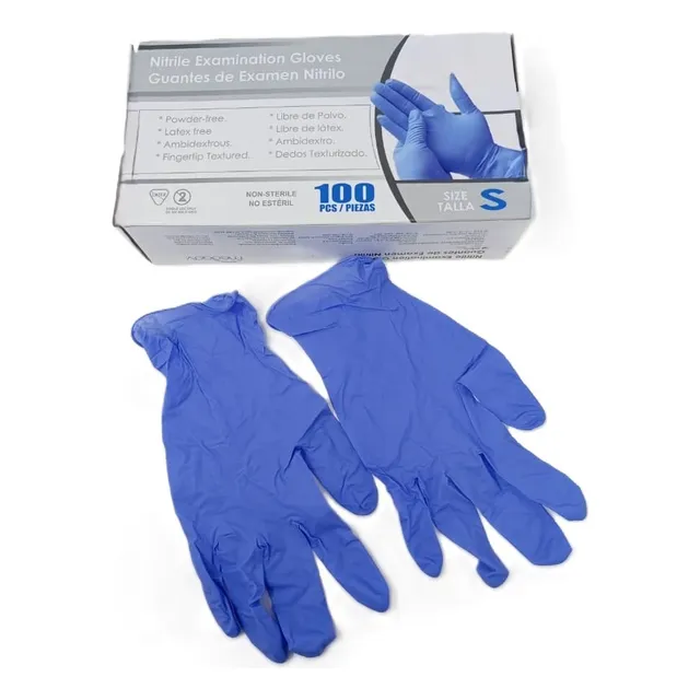 Guantes Nitrilo S Examen Premium  Descartables