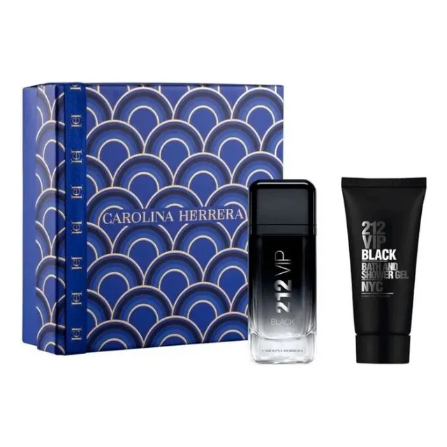 Perfume Original Carolina Herrera 212 Vip Black Set 2 Pcs