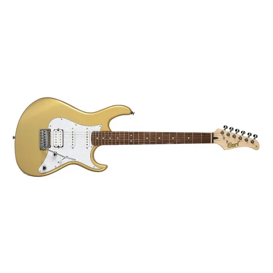 Guitarra Eléctrica Cort G250-bk Con Funda Y Color Champagne Gold Metallic Material Del Diapasón Jatoba Orientación De La Mano Diestro