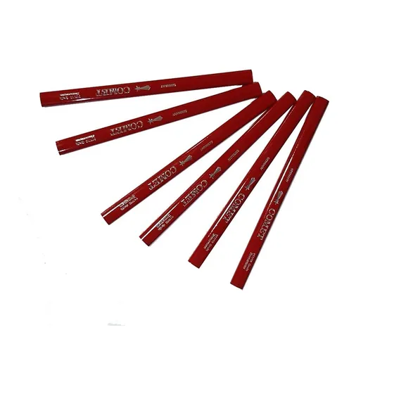 Lapiz Carpintero Comet Aleman Rojo 24 Cms X 6 Unidades