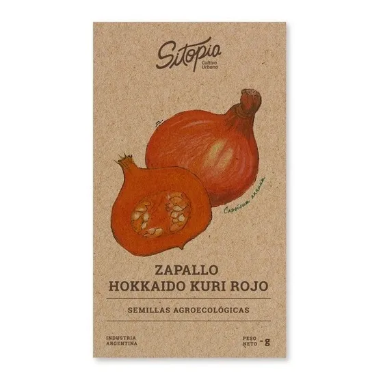 Semillas De Zapallo Hokkaido Kuri Rojo Sitopia