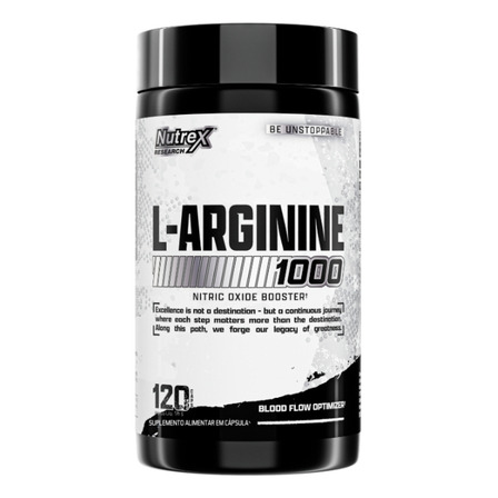 L-arginina 1000 Precursor De Óxido Nítrico Sem Sabor 120 Caps Nutrex Research L-arginina 1000 Precursor De Óxido Nítrico Sem Sabor 120 Caps Nutrex Research