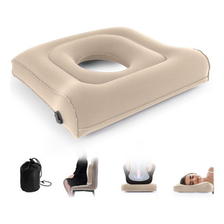 Cojín Multifuncional Inflable Para Asiento Y Respaldo Cojín Multifuncional Inflable Para Asiento Y Respaldo