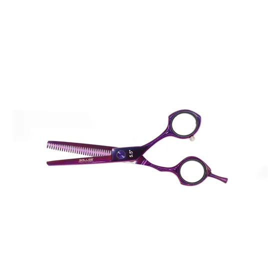 Tesoura Desfiadeira Salles Profissional 5.5 Roxa