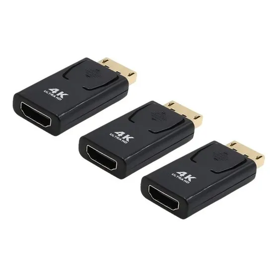 Adaptador Displayport A Hdmi Dp A Hdmi Full Hd 4k X 3 Unid