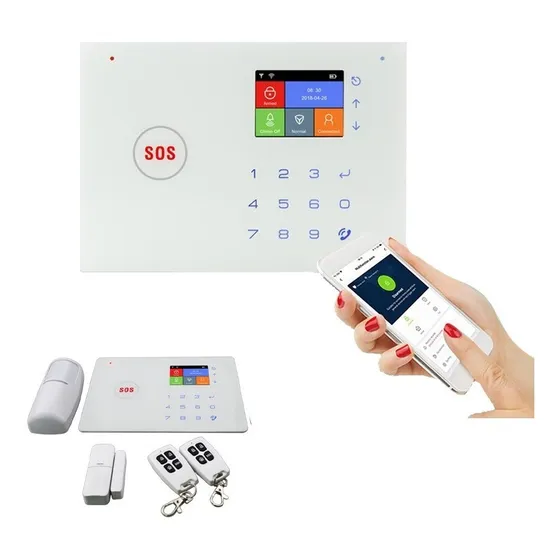 Kit Alarma Inalámbrica Gsm + Wifi Finca Casa Oficina Empresa