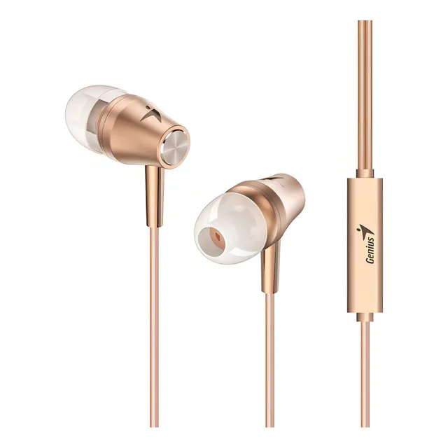 Auricular Genius Con Microfono Jack 3.5mm Hs-m360 Gold