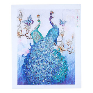 Kit De Pintura De Diamante Doble Con Forma De Pavo Real, 5d, Kit De Pintura De Diamante Doble Con Forma De Pavo Real, 5d,