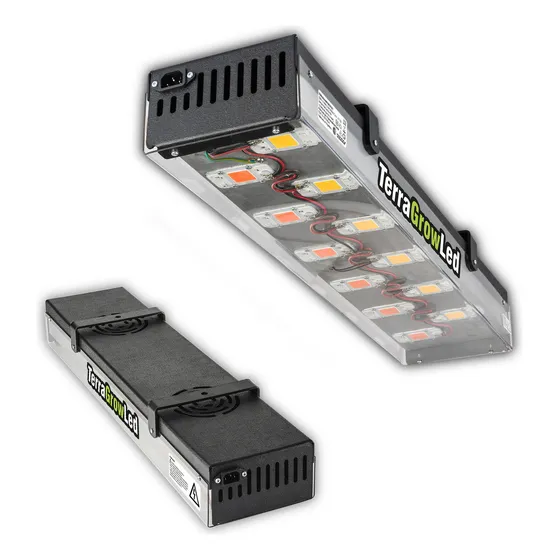 Panel Led Cultivo 600w Indoor Crecimiento Flora Terra Grow Luz Mixto Combinado Full Spectrum Blanco Cálido