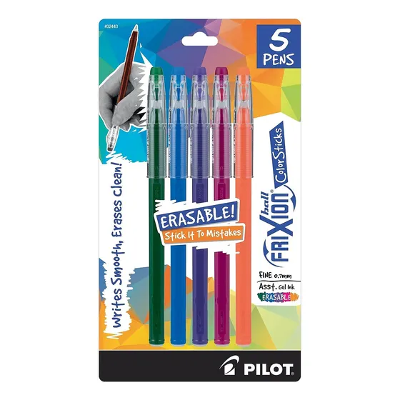 Bolígrafos De Tinta De Gel Pilot Frixion Colorsticks, Punta
