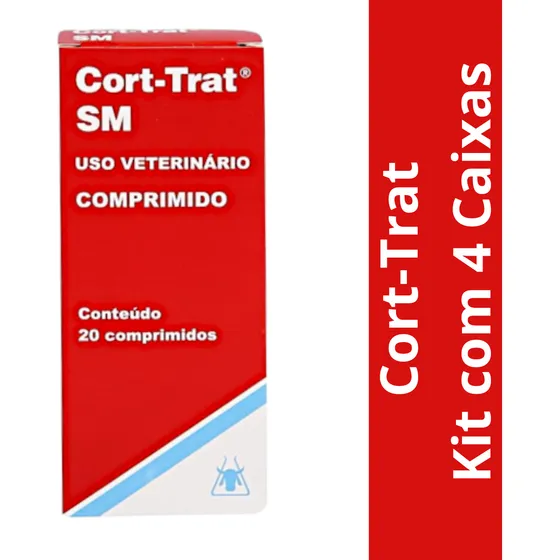 Kit Cort-trat Sm 20 Comprimidos C/ 4 Caixas