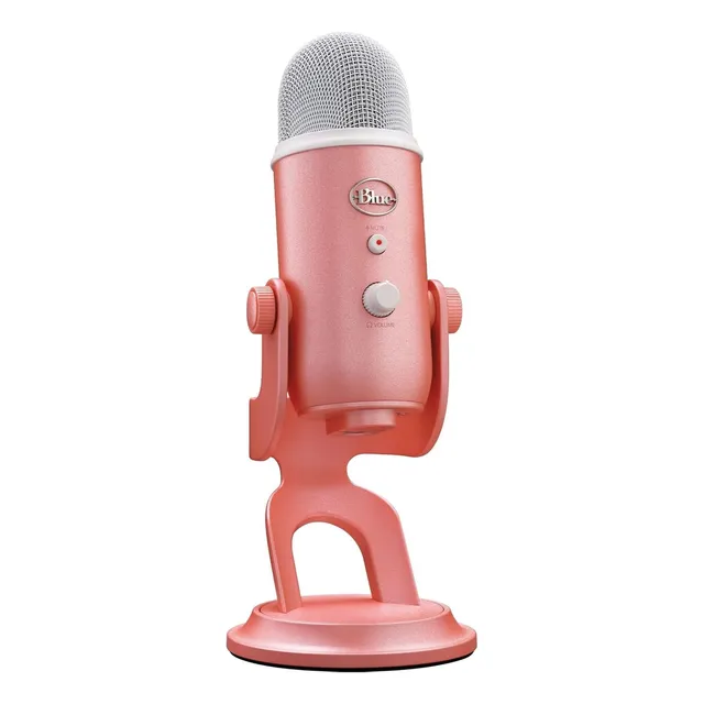 Micrófono Para Pc Usb Logitech For Creators Blue Yeti Rosa