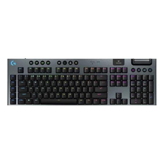 Teclado Mecânico Gamer Sem Fio Logitech G915 X Lightspeed Preto QWERTY idioma inglés
