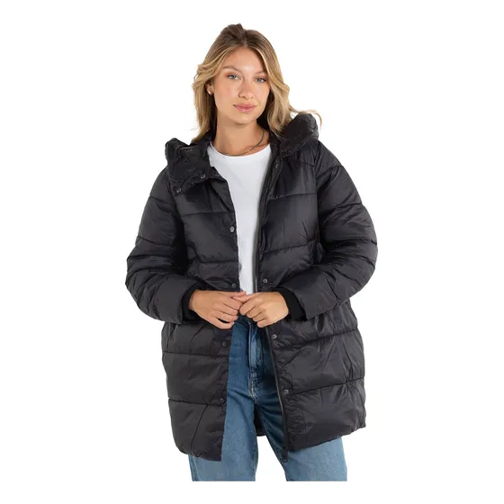 Campera Mujer Termica Abrigo Casual Largo Puffer Briganti