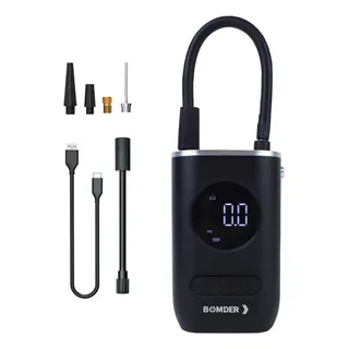 Bomba De Encher Pneu De Carro Bike Moto Eletrica Portatil Bomder Bom-8905 Cor Preto Bomba De Encher Pneu De Carro Bike Moto Eletrica Portatil Bomder Bom-8905 Cor Preto
