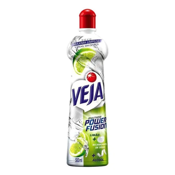 Limpador Multiuso Power Fusion Limão Veja 500ml