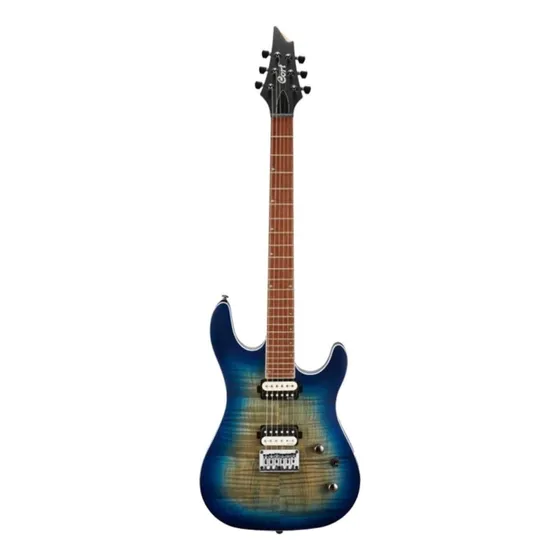 Guitarra elétrica Cort KX Series KX300 de mogno cobalt burst poro aberto com diapasão de jatobá