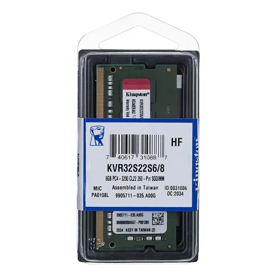 Memoria Ram Kingston Ddr4 8gb 3200mhz 260 Pin Para Laptop | Cuotas sin interés