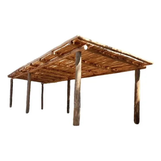 Pérgolas, Quincho De Tronco Natural Eucalipto X M2