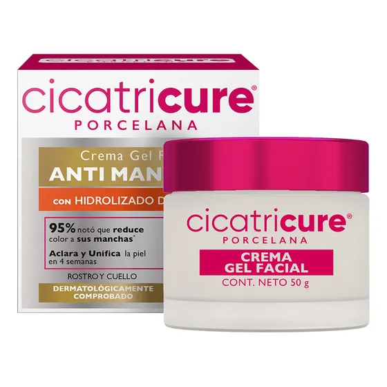 Crema Cicatricure Facial Gel Antimanchas Hidrolizado Perla