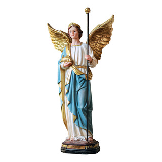Imagem Anjo São Rafael Resina 30cm Importada Imagem Anjo São Rafael Resina 30cm Importada