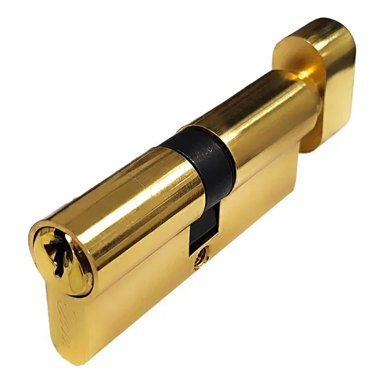Cilindro De Latón Macizo 70 Mm Dorado Llave Y Mariposa