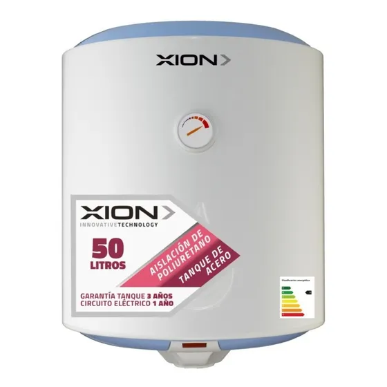 Calefón Termotanque Electrónico 50lts Xion Xi-cal50 Color Blanco