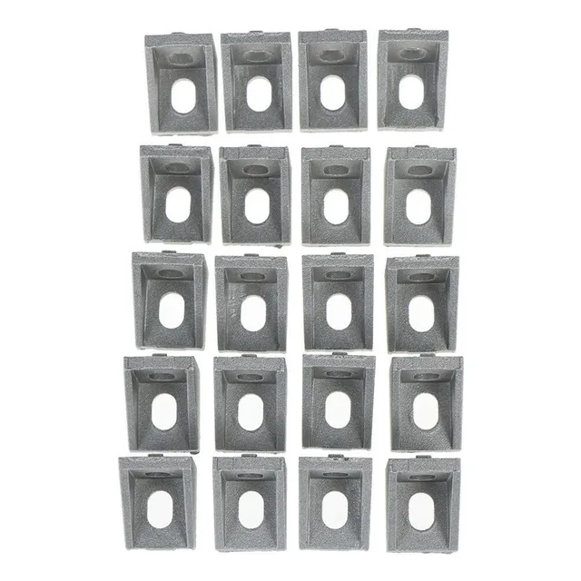 Conector De Perfil De Aluminio De 50 Piezas Con Soporte De E