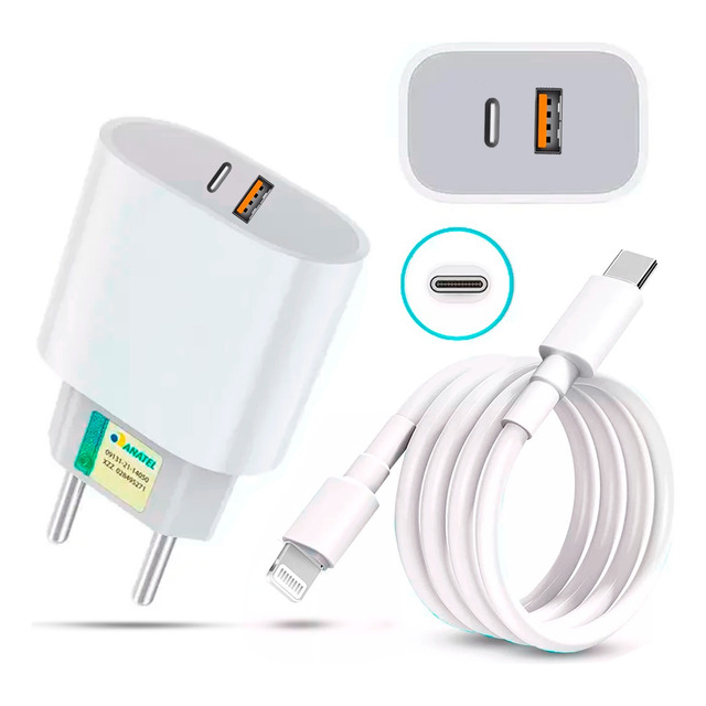 Carregador Turbo Para iPhone 40w 8 X Xr 11 12 13 14 Pro Max Carregador Turbo Para iPhone 40w 8 X Xr 11 12 13 14 Pro Max