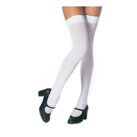 Medias Bucanera Negras Blancas 68cm Cotillon Disfraz 