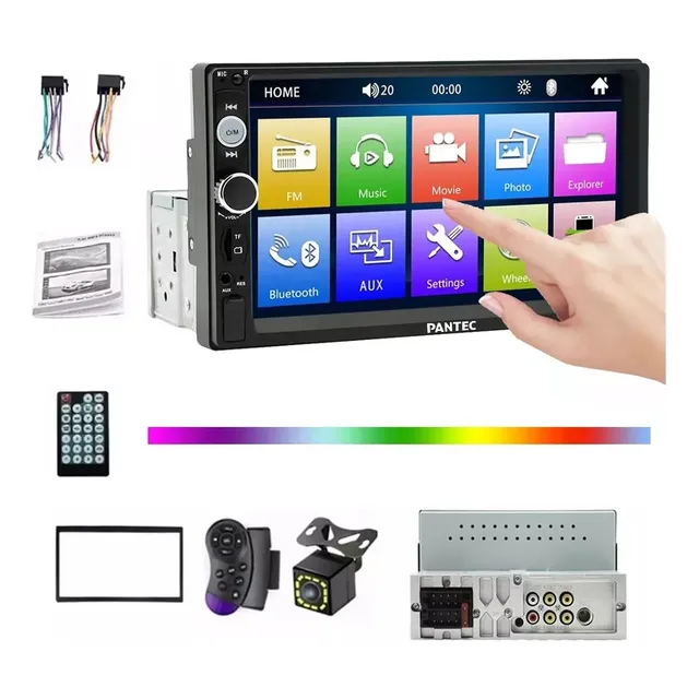 Autoestéreo 1 Din Coche Reproductor Mp5 Bluetooth 7010b 7 In