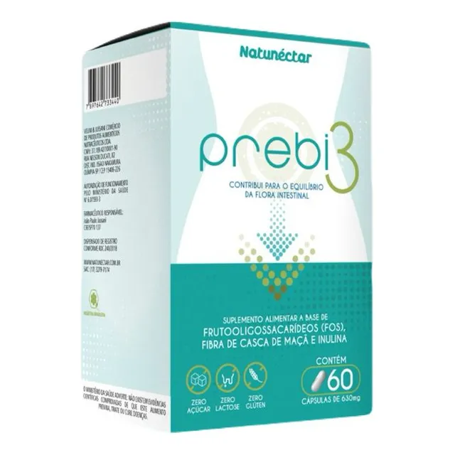 Prebi 3 Fibras - Natunéctar- 60 Cápsulas