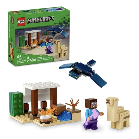 Lego Minecraft 21251 La Expedición De Steve 75 Pzas