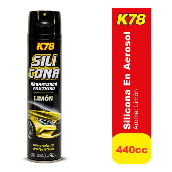 Silicona En Aerosol Perfumada Multiuso K78 Cod207 - Nolin Fragancia Limón