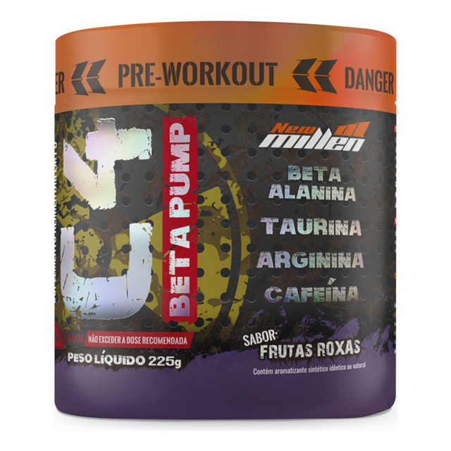 C4 Beta Pump Pré-treino Pote 225g Frutas Roxas New Millen C4 Beta Pump Pré-treino Pote 225g Frutas Roxas New Millen