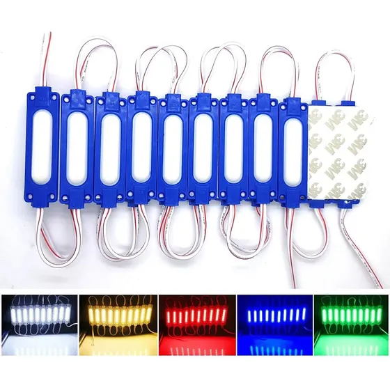 20 Modulos 6 Led 12v Cob Tira De Luces Led Modulos De Led