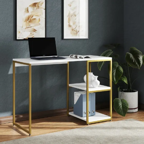 Mesa Escrivaninha Mesa Office Estudo Estilo Industrial Cor