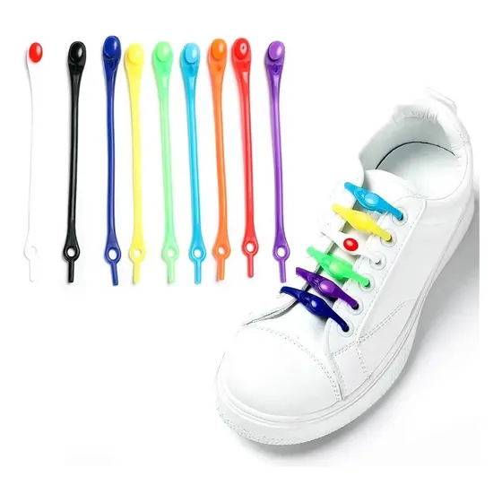 Cordones Elásticos De Silicona Para Zapatos Pack De 60 Pcs ©