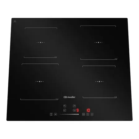 Cooktop De Indução Mueller 4 Bocas Turbo Mcn4bk 220v Preto