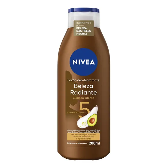 Nivea Loção Hidratante Beleza Radiante Cuidado Intenso 200ml