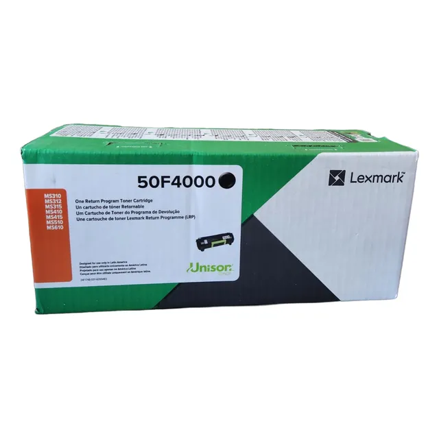 Toner Lexmark 50f4000 Ms310 Ms410 Ms610 1500 Copias Original Negro