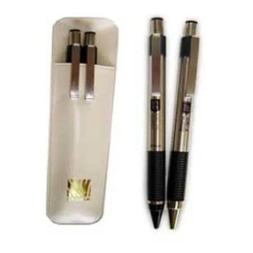 Juego Boligrafo Lapicero Zebra 5000 Metalico Tinta color Negro 2 Piezas