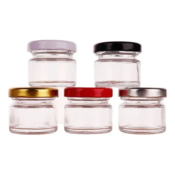 Frascos Pequeños Tarros De 25ml Con Tapas Metálicas